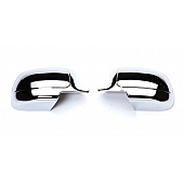 Putco Exterior Mirror Cover Driver And Passenger Side Silver ABS Plastic Set Of 2 - 400006