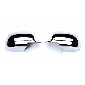 Putco Exterior Mirror Cover Driver And Passenger Side Silver ABS Plastic Set Of 2 - 400006