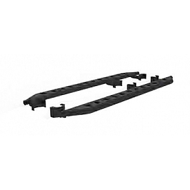Paramount Automotive Running Board Black Powder Coated Steel Stationary - 517008