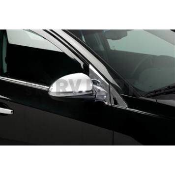 Putco Exterior Mirror Cover Driver And Passenger Side Silver ABS Plastic Set Of 2 - 401716