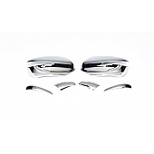 Putco Exterior Mirror Cover Driver And Passenger Side Silver ABS Plastic Set Of 2 - 401748