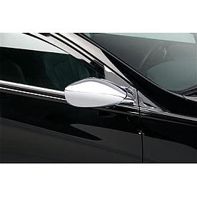 Putco Exterior Mirror Cover Driver And Passenger Side Silver ABS Plastic Set Of 2 - 401753
