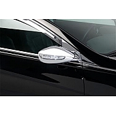 Putco Exterior Mirror Cover Driver And Passenger Side Silver ABS Plastic Set Of 2 - 401755