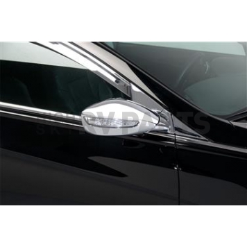 Putco Exterior Mirror Cover Driver And Passenger Side Silver ABS Plastic Set Of 2 - 401755