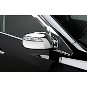 Putco Exterior Mirror Cover Driver And Passenger Side Silver ABS Plastic Set Of 2 - 401768