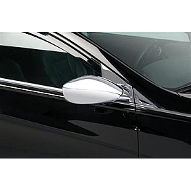 Putco Exterior Mirror Cover Driver And Passenger Side Silver ABS Plastic Set Of 2 - 401773