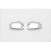 Putco Exterior Mirror Cover Driver And Passenger Side Silver ABS Plastic Set Of 2 - 401791