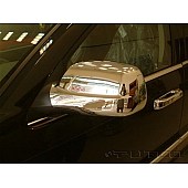 Putco Exterior Mirror Cover Driver And Passenger Side Silver ABS Plastic Set Of 2 - 402021