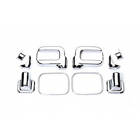 Putco Exterior Mirror Cover Driver And Passenger Side Silver ABS Plastic Set Of 2 - 402025