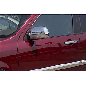 Putco Exterior Mirror Cover Driver And Passenger Side Silver ABS Plastic Set Of 2 - 402029