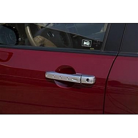 Putco Exterior Mirror Cover Driver And Passenger Side Silver ABS Plastic Set Of 2 - 402042