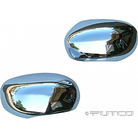 Putco Exterior Mirror Cover Driver And Passenger Side Silver ABS Plastic Set Of 2 - 403324