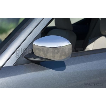 Putco Exterior Mirror Cover Driver And Passenger Side Silver ABS Plastic Set Of 2 - 403324-1