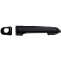 Help! By Dorman Exterior Door Handle - Plastic Black Single - 84022