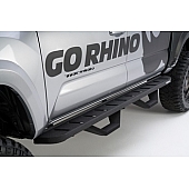 Go Rhino Running Board Black Powder Coated Steel Stationary - 344158020P