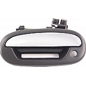 Help! By Dorman Exterior Door Handle - Plastic Silver Lever And Black Housing Single - 90672
