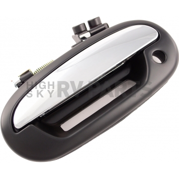 Help! By Dorman Exterior Door Handle - Plastic Silver Lever And Black Housing Single - 90672-2
