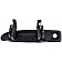 Help! By Dorman Exterior Door Handle - Plastic Black Single - 82115