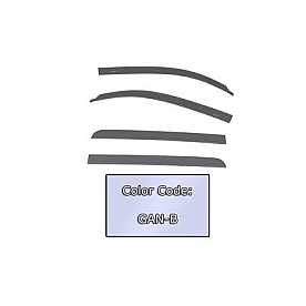 Auto Ventshade (AVS) Rainguard - Quicksilver Metallic - Vehicle Color Code GAN-B Acrylic Set Of 4 - 894040GANB