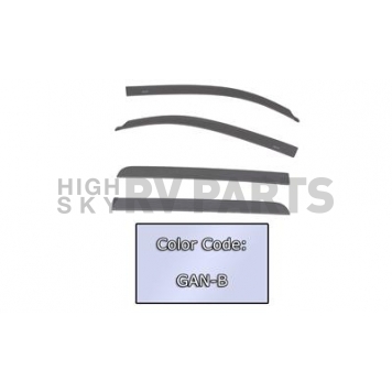 Auto Ventshade (AVS) Rainguard - Quicksilver Metallic - Vehicle Color Code GAN-B Acrylic Set Of 4 - 894040GANB