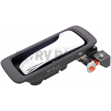 Help! By Dorman Interior Door Handle - Plastic Black Housing With Silver Lever Single - 81752-2