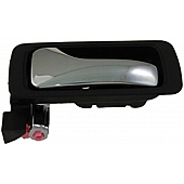 Help! By Dorman Interior Door Handle - Plastic Black Housing With Silver Lever Single - 81753
