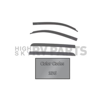Auto Ventshade (AVS) Rainguard - Silver Sky Metallic - Vehicle Color Code 1D6 Acrylic Set Of 4 - 9940361D6