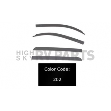 Auto Ventshade (AVS) Rainguard - Black - Vehicle Color Code 202 Acrylic Set Of 4 - 994036202
