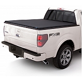 Lund International Tonneau Cover Soft Roll-Up Black Matte Canvas/ Twill Weaved Fabric - 96898