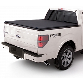 Lund International Tonneau Cover Soft Roll-Up Black Matte Canvas/ Twill Weaved Fabric - 96898
