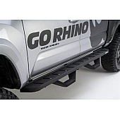 Go Rhino Running Board Black Textured Steel Stationary - 6342358020