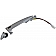 Help! By Dorman Exterior Door Handle - Plastic Silver Single - 93058