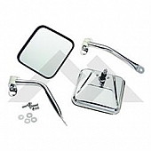 Crown Automotive Exterior Mirror Manual  Square Set Of 2 - RT30001