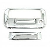 Auto Ventshade (AVS) Tailgate Handle Cover - Chrome Plated ABS Plastic Silver - 686566