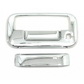 Auto Ventshade (AVS) Tailgate Handle Cover - Chrome Plated ABS Plastic Silver - 686566