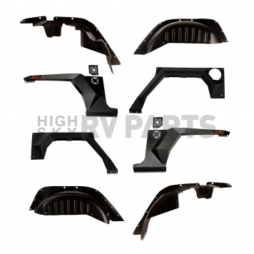 Rugged Ridge Fender Black Steel Powder Coated Set Of 4 - 1161506