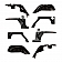 Rugged Ridge Fender Black Steel Powder Coated Set Of 4 - 1161506