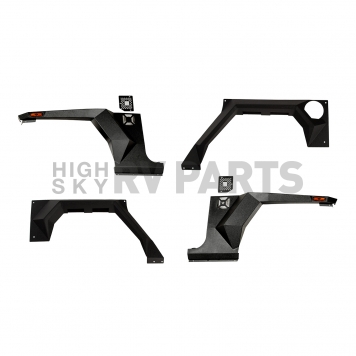 Rugged Ridge Fender Black Steel Powder Coated Set Of 4 - 1161506-1