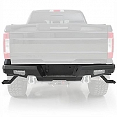 Smittybilt Bumper M1A2 Heavy Duty 1-Piece Design Steel Black - 614933