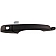 Help! By Dorman Exterior Door Handle - Plastic Black Single - 93396