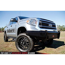 Fab Fours Bumper 1-Piece Design Steel Black - TT07K18611