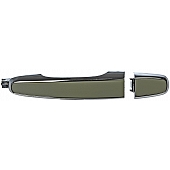 Help! By Dorman Exterior Door Handle - Plastic Silver/ Black Single - 81317