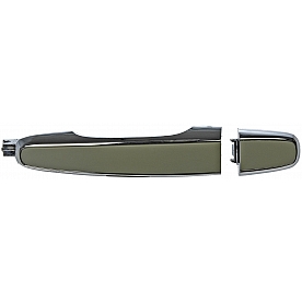 Help! By Dorman Exterior Door Handle - Plastic Silver/ Black Single - 81317