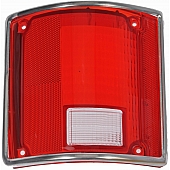 Dorman (OE Solutions) Tail Light Lens - Rectangular Plastic Red Single - 1610088