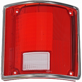 Dorman (OE Solutions) Tail Light Lens - Rectangular Plastic Red Single - 1610089