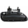 Help! By Dorman Exterior Door Handle - Plastic Black Single - 82693