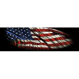 Vantage Point Window Graphics - Starry Night American Flag Design - 090030M