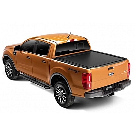 Retrax Tonneau Cover Hard Manual Retractable Black Matte Powder Coated Polycarbonate Plastic - 60335