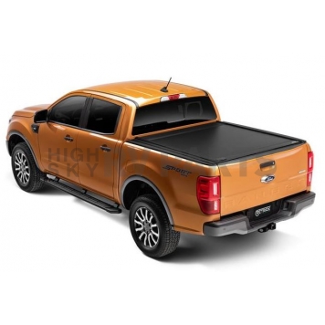 Retrax Tonneau Cover Hard Manual Retractable Black Matte Powder Coated Polycarbonate Plastic - 60335