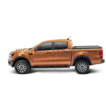 Retrax Tonneau Cover Hard Manual Retractable Black Matte Powder Coated Polycarbonate Plastic - 60335-1